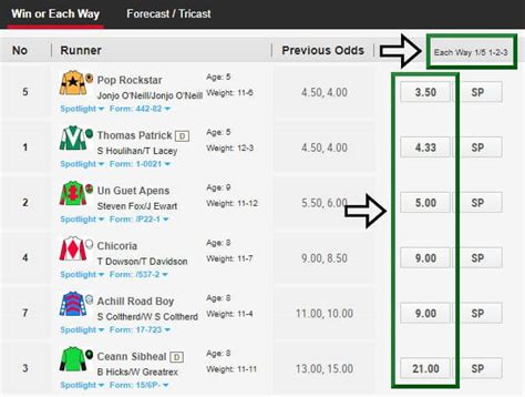 bet calculator ladbrokes each way - horse racing bet calculator